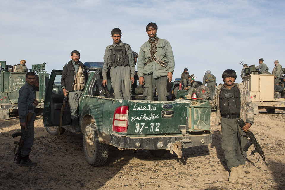 Afghan policemen