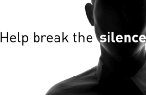 Help break the silence over male rape - campaign image