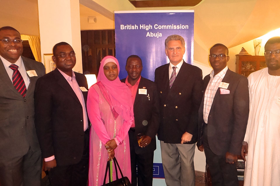 2013/14 Chevening Scholars from Nigeria at reception in Abuja to welcome home