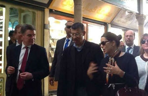 FCO Minister, Hugh Robertson in Medina with the Tourism Minister