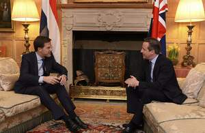 David Cameron and Mark Rutte