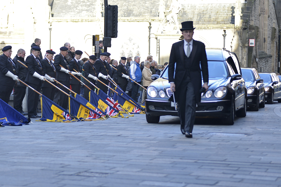 Captain Richard Holloway's funeral (All rights reserved.)