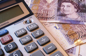 money and a calculator