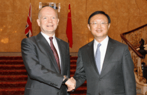 William Hague and Yang Jiechi