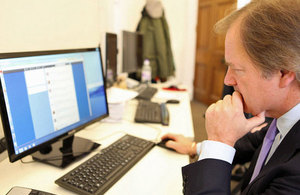 Hugo Swire answering questions via twitter