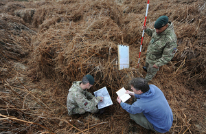 The practice battlefield at Browndown Training Camp in Hampshire [Picture: Shane Wilkinson, Crown copyright]