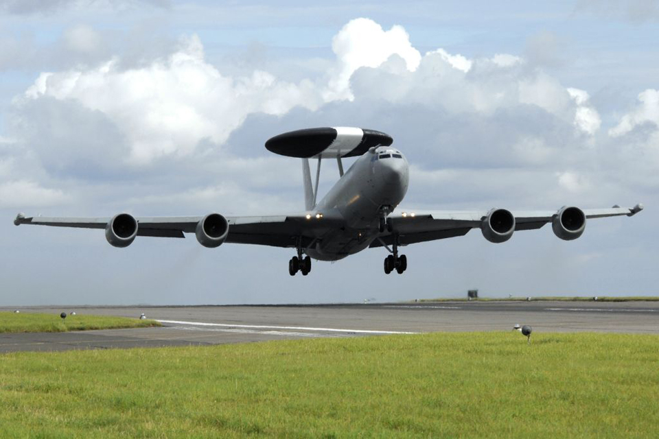 E-3D Sentry aircraft taking off