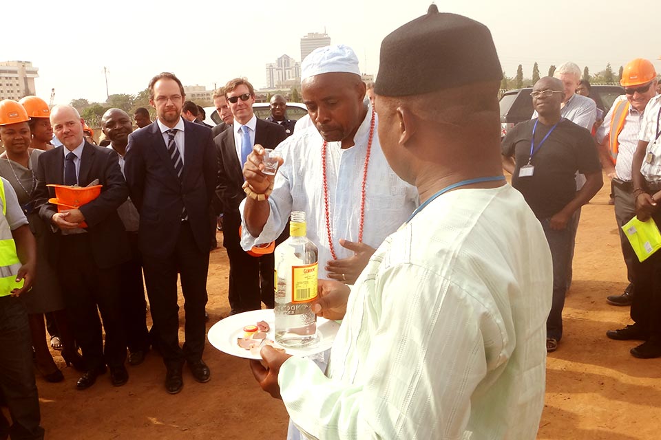 traditional ground breaking ceremony