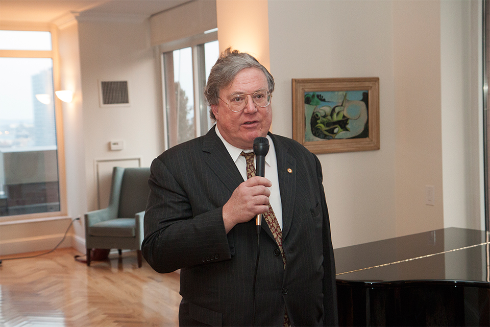 Victor E. Stewart, Chairman of the Queen Elizabeth II September 11th Garden, talks about the history of the garden.