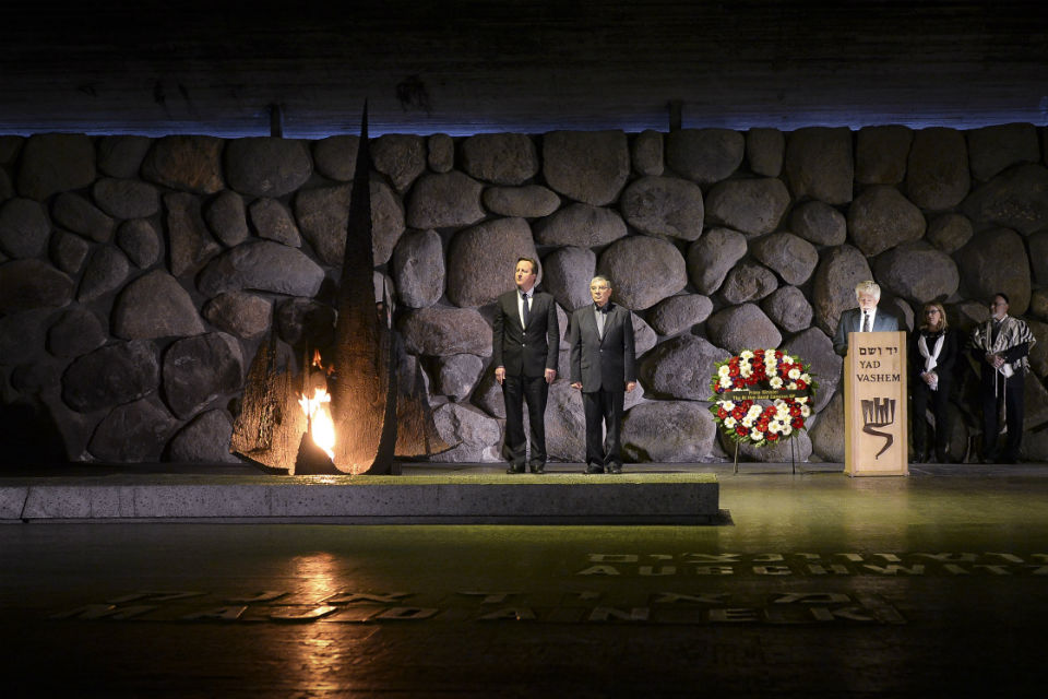 David Cameron at Yad Vashem