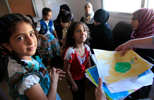 Syrian children at a clinic in Jordan. Picture: Russell Watkins/DFID