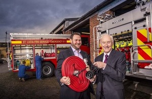 Angloco staff and fire engines