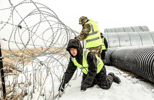 Soldiers from 69 Gurkha Field Squadron on exercise in Canada [Picture: Crown copyright]