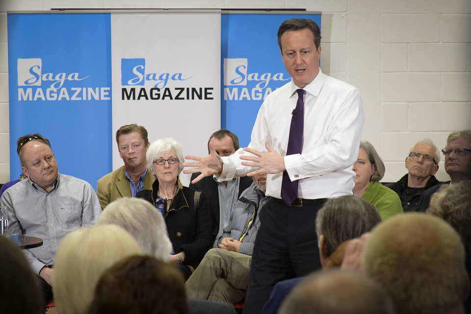 David Cameron speaking in Brighton