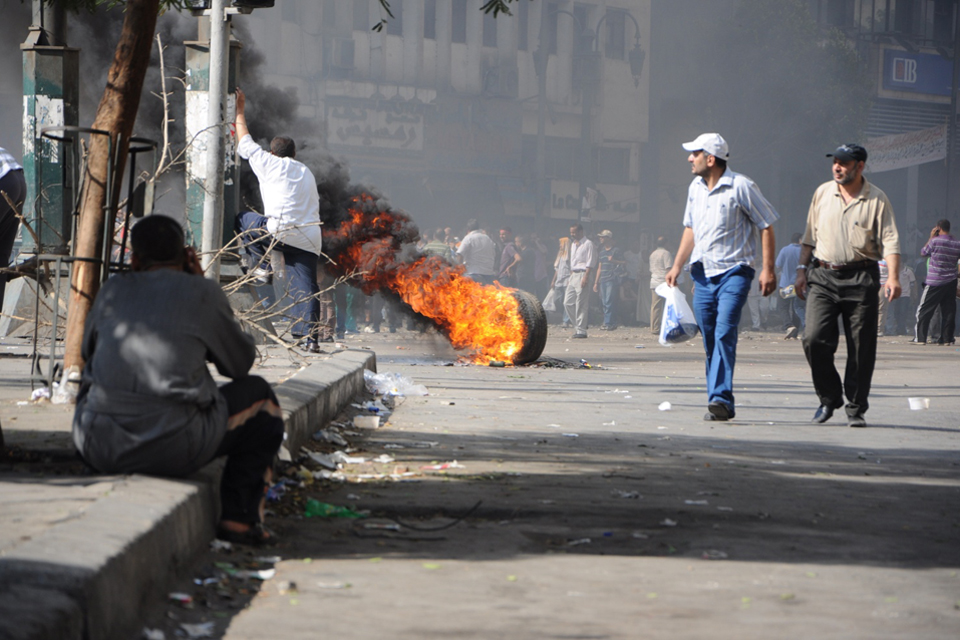 Protests in Cairo, Egypt, 2013. Photo Credit: Mohamed Azazy (https://flic.kr/p/fvPgxm)
