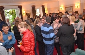 Reception for marathon runners