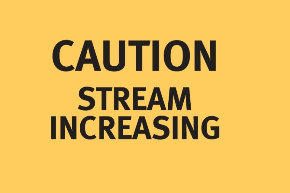 Stream increasing warning