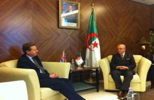 Lord Risby with his Algerian counterpart Mr. Youcef Yousfi