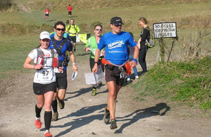 Runners competing in the first Imber Ultra Marathon [Picture: Crown copyright]