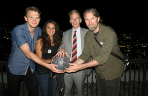 Spirit of Football Team with Ned Holborn, Head of Mission