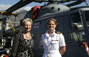 High Commissioner Judith Macgregor with Commander Sarah West