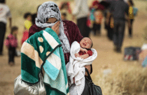 Syrian woman and baby