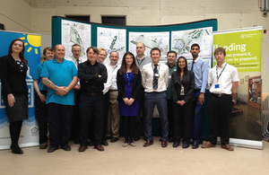 Group of people at the Leicester drop in event