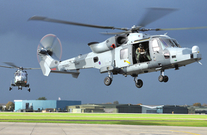 Wildcat helicopters are due to operate from Royal Naval Air Station Yeovilton from 2015 (library image) [Picture: Leading Airman (Photographer) Abbie Herron, Crown copyright]