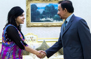 Baroness Warsi called on His Majesty The Sultan of Brunei.