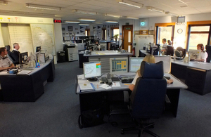 HM Coastguard operations room