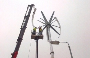 New turbine being built