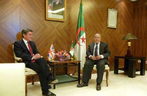 Mr. Robertson with Algerian Foreign Minister Mr. Lamamra