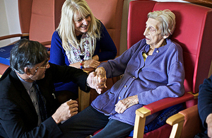 Consultation with elderly woman