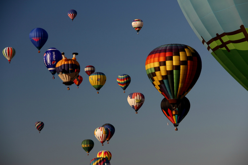 Hot air balloons