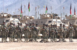 The Afghan National Army training exercise in Kabul [Picture: Nato]