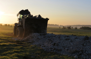 Soldiers practise using an army engineering vehicle on Salisbury Plain [Picture: Crown copyright]