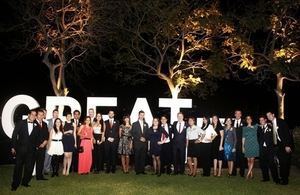 Some members of staff at the British Embassy in Lima and of the British Peruvian Chamber of Commerce.