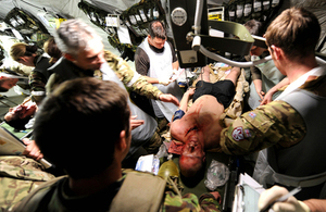 An army medical team treats a 'casualty' during a training exercise (library image) [Picture: Sergeant Rupert Frere, Crown copyright]