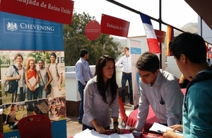Natalia Pérez, from the BE Lima's Communications Team, at the recent ESAN 2014 Education Fair.