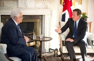 The Prime Minister talks to Palestinian President Abbas.
