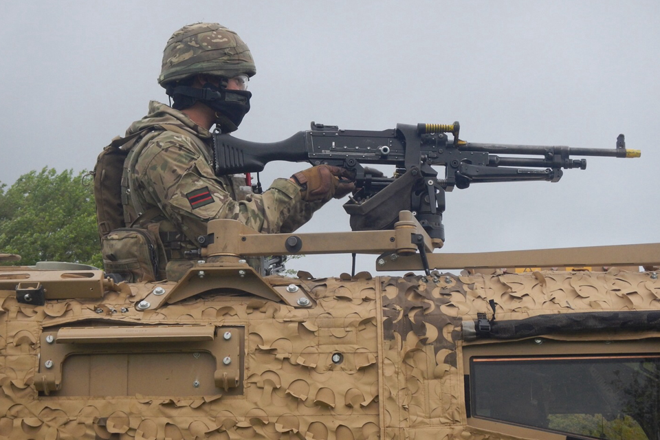 A soldier from 2nd Battalion The Rifles