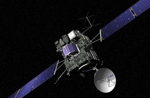 Rosetta spacecraft. Credit: ESA - J. Huart.