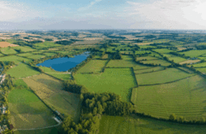 Aerial view of landscape