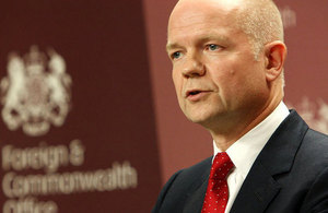 Foreign Secretary William Hague