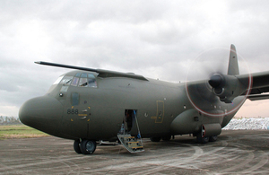 An RAF C-130 Hercules transport aircraft (library image) [ [Picture: Russell Watkins, Crown copyright]