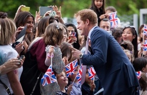 Prince Harry at Great Britain in Rome event