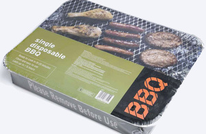 Disposable barbeque