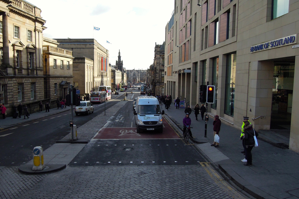 Street view of George IV Bridge, Edinburgh