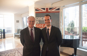 Sir Peter Crane and Consul General Danny Lopez