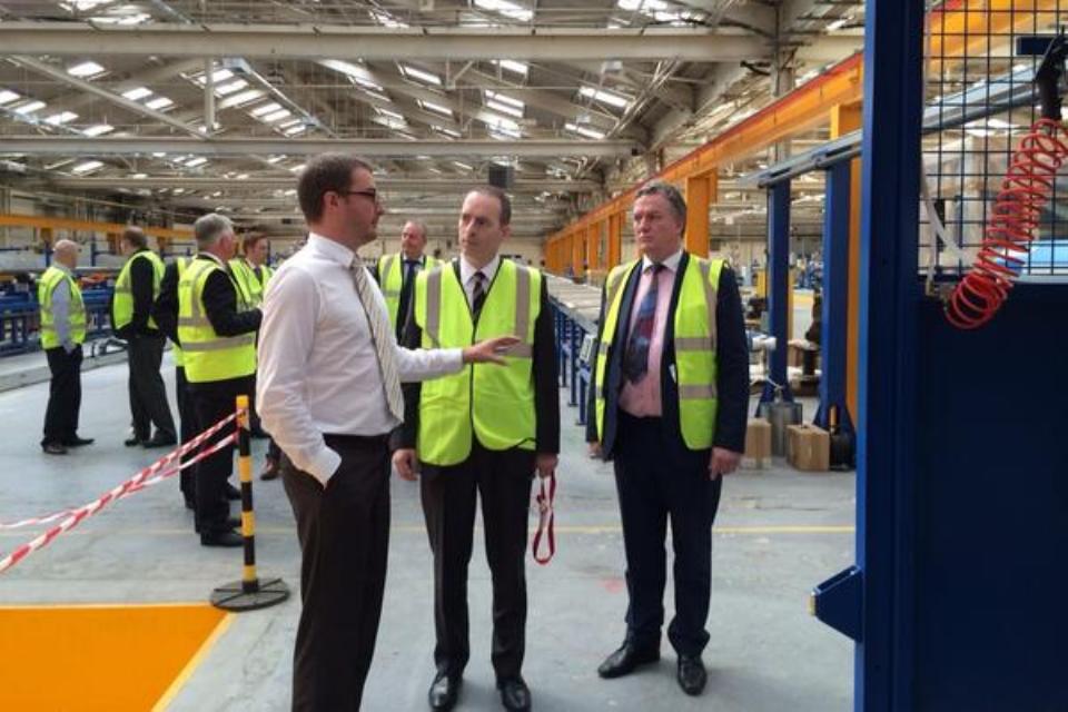 Trade Minister Lord Livingston visiting Techflow